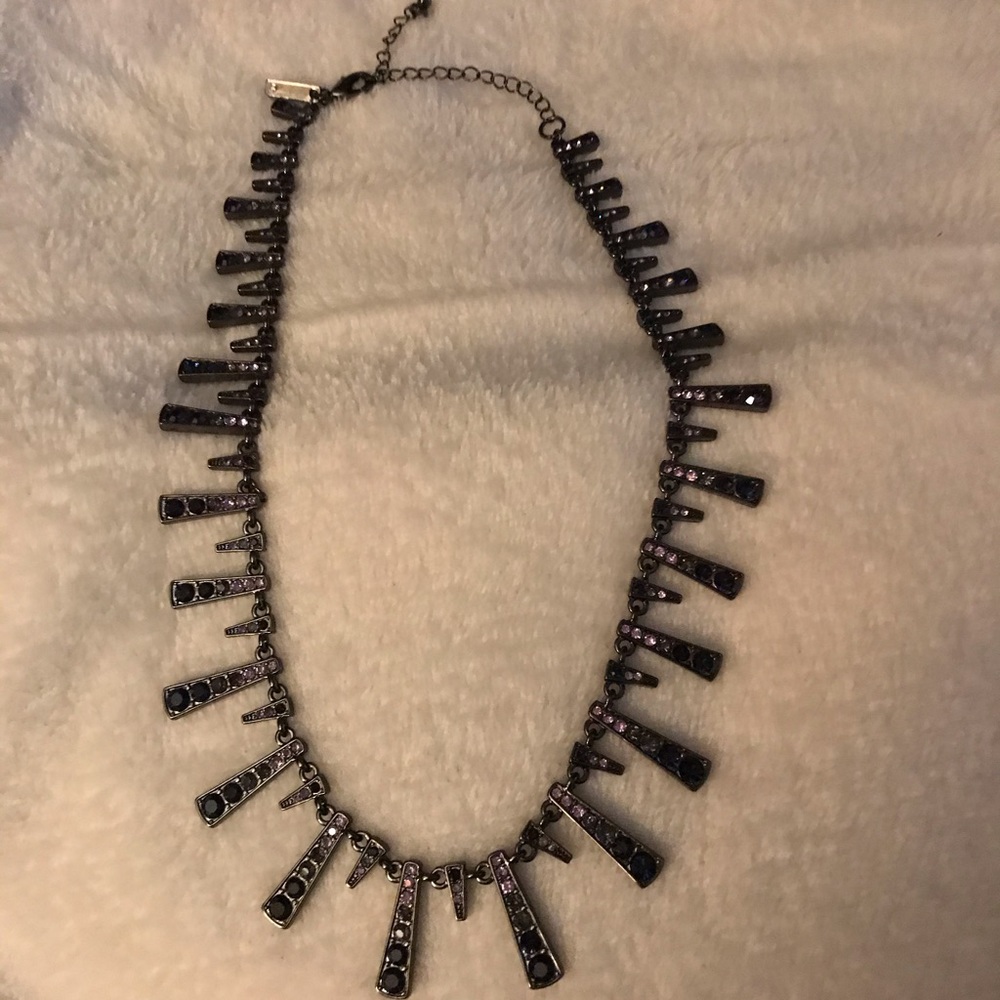 WHBM purple ombré pav necklace